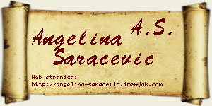 Angelina Saračević vizit kartica